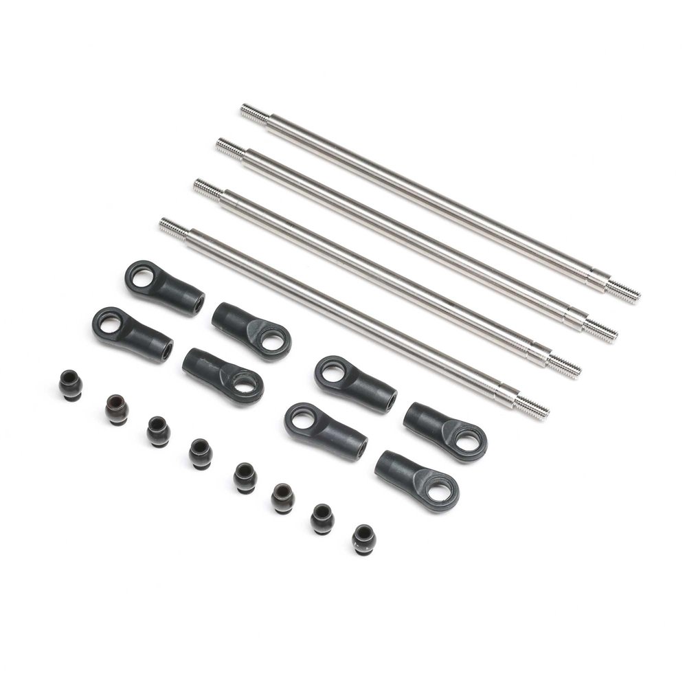 Axial Rear Upper/Lower Links Set, Titanium: AXP8, AXI-2205