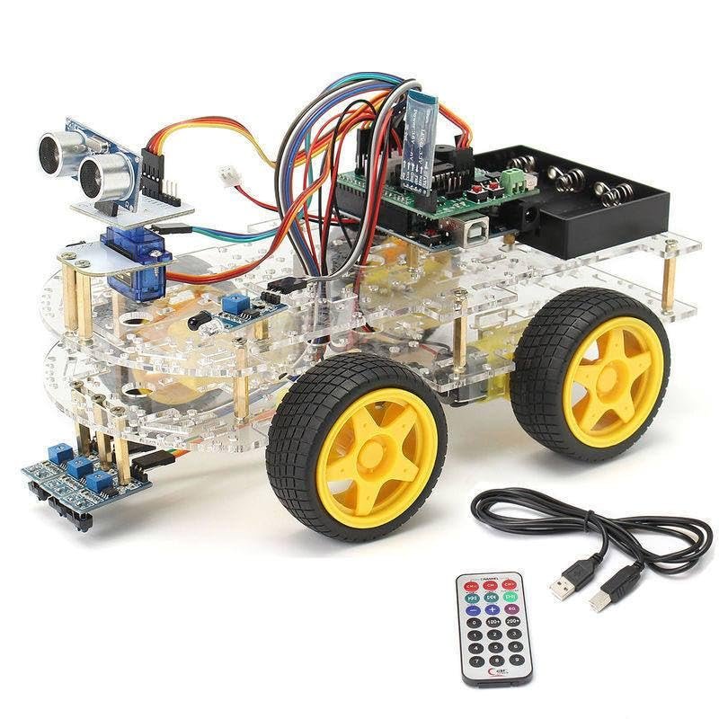 4WD Smart Car Robot Learning Starter Kit for arduino Programmable Robot DIY