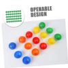 PLAFOPE 100pcs Openable Lottery Balls for Raffle Drawings Hollow Game Props for Parties and Events Compact Activity Party Balls Green Color view 3