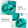 Hemoton 1set Straw Design Training Bowl Boy Girl Eating Tableware Multi Compartment for Easy Feeding Compact for Hands for Developing Eating Habits view 3