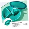 Hemoton 1set Straw Design Training Bowl Boy Girl Eating Tableware Multi Compartment for Easy Feeding Compact for Hands for Developing Eating Habits view 4
