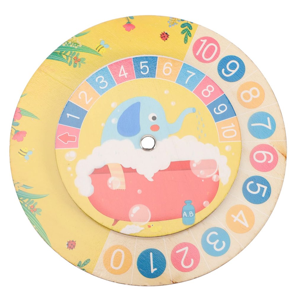 PRETYZOOM Teaching Clock for Boys and Girls Boys and Girls Wall Clock Time Teaching Educational Tool