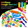 Hygloss 54 Pcs Dough Tools Set  Dough Cutters +Dough Extruders+Numbers & Alphabet Cutters Set  Educational Modeling Clay Tools  Preschool Toys & Toddler Activities  Arts & Crafts for Kids Ages 3-5 view 3