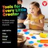 Hygloss 54 Pcs Dough Tools Set  Dough Cutters +Dough Extruders+Numbers & Alphabet Cutters Set  Educational Modeling Clay Tools  Preschool Toys & Toddler Activities  Arts & Crafts for Kids Ages 3-5 view 4
