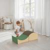 FDP SoftScape Curvy in and Out Playtime Climber, Indoor Active Play Structure for Toddlers and Kids, Safe Soft Foam for Crawling and Sliding, 2-Piece Set - Earthtone view 4