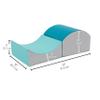 FDP SoftScape Curvy in and Out Playtime Climber, Indoor Active Play Structure for Toddlers and Kids, Safe Soft Foam for Crawling and Sliding, 2-Piece Set - Contemporary view 2