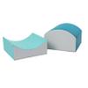 FDP SoftScape Curvy in and Out Playtime Climber, Indoor Active Play Structure for Toddlers and Kids, Safe Soft Foam for Crawling and Sliding, 2-Piece Set - Contemporary view 3