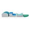 FDP SoftScape Curvy Corner Climber, Indoor Active Play Structure for Toddlers and Kids, Safe Soft Foam for Crawling and Sliding, 4-Piece Set - Contemporary view 4