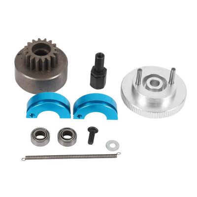 RC Car Accessories Compatible with Redcat for Volcano S30 RC Car 14T Clutch Bell Shoes with for Spring Flywheel Assembly Kit Set for Nitro Engine