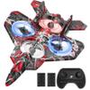 BEZGAR HQ057X RC Fighter AirplaneMini Drone Remote Control Jet Plane Stunt Drone for Adults & Kids Toy with Light Gift for Kids Beginner Red view 1