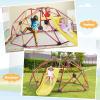 GLACER Climbing Dome & Slide Playset w/ 400 LBS Capacity for Kids Aged 3-10, Perfect for Backyard, Garden, or Park, 96" L x 72" W x 36" H (Orange) view 2