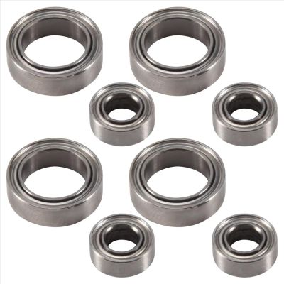 RC Car Accessories Compatible with HSP for Himoto E18 for WLtoys A949 A959 A969 A979 1/18 RC Car Spare Parts 8Pcs Ball Bearings 4X8X3mm 8X12X3.5mm