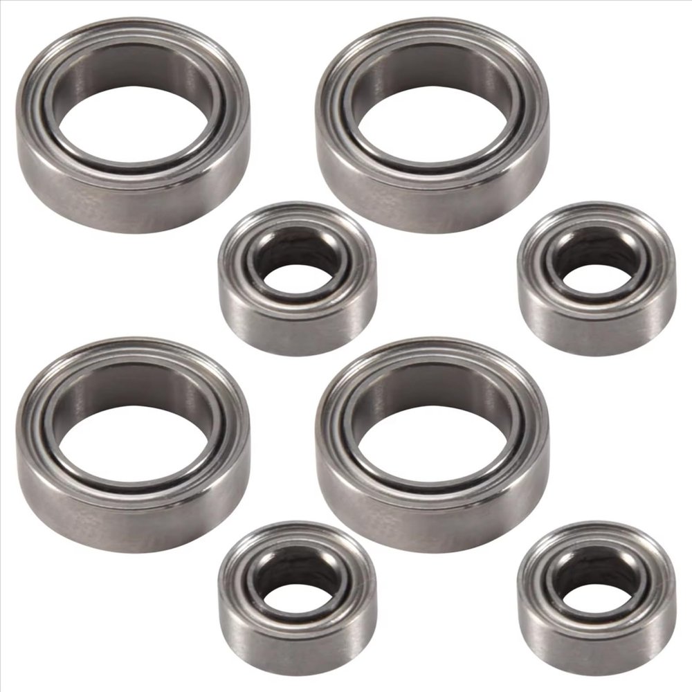 RC Car Accessories Compatible with HSP for Himoto E18 for WLtoys A949 A959 A969 A979 1/18 RC Car Spare Parts 8Pcs Ball Bearings 4X8X3mm 8X12X3.5mm