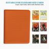 12 Pocket 720 Pockets Trading Card Binder, Ringless Side Loading Card Holder Album, Trading Card Album Fit for YuGiOh, MTG, TCG, Game Cards, Sports, Business Cards (Orange) view 3