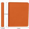 12 Pocket 720 Pockets Trading Card Binder, Ringless Side Loading Card Holder Album, Trading Card Album Fit for YuGiOh, MTG, TCG, Game Cards, Sports, Business Cards (Orange) view 4