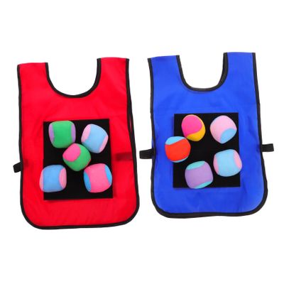 VICASKY Sticky Ball Vest for Boys and Girls 12pcs Set Boys and Girls Sticky Ball Vest for Dodgeball and Outdoor Games Random