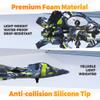 BEZGAR HQ057X RC Fighter AirplaneMini Drone Remote Control Jet Plane Stunt Drone for Adults & Kids Toy with Light Gift for Kids Beginner Blue view 4