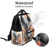 XMNYGJ Diaper Bag Backpack for Women Cute Koala Floral Nursing Diaper Backpack Waterproof Travel Mommy Daypack Portable Nappy Bags Large Maternity Changing Daycare Purse for Mom Dad view 2
