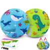 2 Pack Cartoon Kickball Set, 8.5 Inch Toddler Playground Balls, Bouncy Balls Ball for Kids Ages 3 and Up Gift, Dodgeballs Includes Pump and Storage Bag, Outdoor & Indoor Games Toy Balls for Toddlers view 1