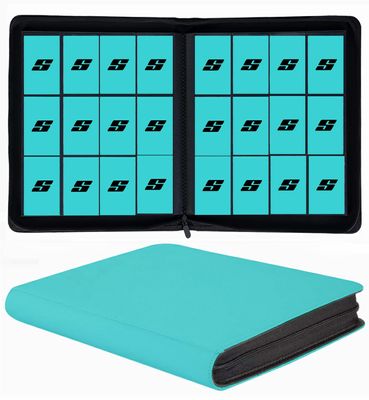 12 Pocket 720 Pockets Trading Card Binder, Ringless Side Loading Card Holder Album, Trading Card Album Fit for YuGiOh, MTG, TCG, Game Cards, Sports, Business Cards (Teal)