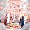 36pcs Rose Gold 10th Birthday Decorations for Girls Peace Out Single Digits Happy 10th Birthday Door Banner Cover Balloons 10 Year Old Decorations Girls Ten Year Old Supplies view 3