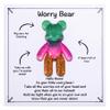 Aesnefe Pocket Bear Hug, Anxiety Relief Gifts, Mental Health Positivity Gift for Anxious Friend, Autism Fidget Gifts for Teen, Surgery Worry Gift, Thoughtful Present for School Anxiety, Green Gold view 1