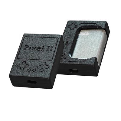 for GKD Pixel 2 Handheld 3in1 Magnetic Storage Box Protective Case Handle Bracket Gamepad Handheld Game Console Protective (Black)