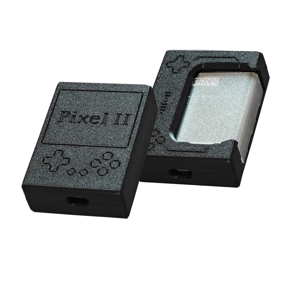 for GKD Pixel 2 Handheld 3in1 Magnetic Storage Box Protective Case Handle Bracket Gamepad Handheld Game Console Protective (Black)