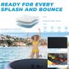 Inflatable Water Trampoline 10FT/12FT Floating Trampoline for Kids & Adults Recreational Water Bouncer Portable Bounce Platform with Electric Pump, Rope Ladder for Lake Pond Pool (Orange, 10FT) view 3