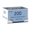 200 Essential English-Spanish Words Vocabulary Flash Cards Flashcard for Beginners Adults | Learn Spanish for Beginners Adult view 1