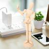 Akozon Artistic 8-Inch Wooden Man Model with Movable Limbs: Art Drawing Action Figure for Kids & Artists view 2