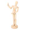 Akozon Artistic 8-Inch Wooden Man Model with Movable Limbs: Art Drawing Action Figure for Kids & Artists view 3