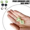 2 PCS Sex Gaming Dice, Glow in The Dark Acrylic Material, for Adults Games Elevate Your Anniversary with Our Funny Couples Dice Glow-in-The-Dark Fun Encourages Spontaneity and Laughter (White) view 3