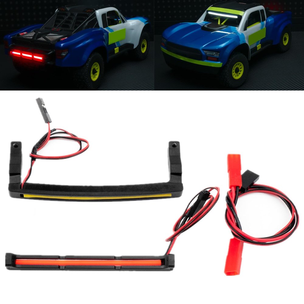 BRKRC RC Lights Lamp Kits Front Headlights & Rear Taillight for ARRMA 1/14 Mojave GROM RC Car Upgrade Parts