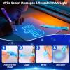 Daemson 70PCS Invisible Ink Pens with UV Light  7 Colors Spy Pens for Secret Messages  Fun Party Favors, Halloween, Christmas, Stocking Stuffers, Treasure Hunt, Classroom & Birthday Gifts view 2