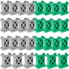 Kugliwa 30 Pcs Train Bridge Pier Track Wooden Bridges Support Railway Accessories Compatible with All Major Train Set, Grey Green view 1