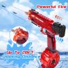 2Packs Electric Water Gun with LED Flash & USB-C Charging, Designed for Epic Aquatic Fun, Automatic Squirt Guns 25-30 FT Range, Water Pistol for Summer Outdoor Backyard Water Theme Party Toys view 3