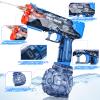 2Packs Electric Water Gun with LED Flash & USB-C Charging, Designed for Epic Aquatic Fun, Automatic Squirt Guns 25-30 FT Range, Water Pistol for Summer Outdoor Backyard Water Theme Party Toys view 4