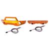 Aluminum 7075 Alloy Front Bumper & Rear Bumper With LED Lights For Traxxas 1/16 Mini Maxx 4WD RTR Brushless Monster Truck 107154-1 Upgrades - Orange view 1