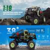 HOENTECH 2.4GHz Remote Control Car, 3KM/H High Speed 4WD Electric Off-Road Climbing Crawler Vehicle, 1:18 Off-Road Monster Truck with LED Lights - Ideal Gift for Adult view 4