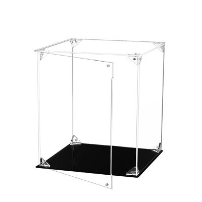 Acrylic Display Case, Clear Acrylic Organizer BoxAssemble Countertop Dustproof ProtectionFigures Collection Models Display Case with Doors, Home Office Ornaments, Showcase(20*20*25cm)