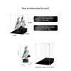 Acrylic Display Case, Clear Acrylic Organizer BoxAssemble Countertop Dustproof ProtectionFigures Collection Models Display Case with Doors, Home Office Ornaments, Showcase(20*20*25cm) view 4