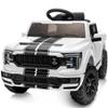 Hikiddo Licensed Ford Shelby F-150 24V Kids Ride on Toy, Electric Car for Kids with Remote Control, 400W Motors - White view 1