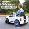 Hikiddo Licensed Ford Shelby F-150 24V Kids Ride on Toy, Electric Car for Kids with Remote Control, 400W Motors - White view 4