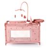 Bayer Design 62626AA Dolls Bed with Integrated high Chair, Changing Table, Mobile, Cushion and Blanket, 3 Hangers, Wardrobe compartement view 2