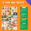 50 Noun Flashcards, Picture & Word Photo Cards Language Builder Visual Aid Language Learning Tool for Autism, ESL Teaching Materials for Adults, Non-Verbal Children Vocabulary Builder for Kids view 2