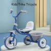Baby Tricycle,Avoid Rollover Prevent Slip Silent Wheel Adjust Chair Children Trike Toy,Baby First Walker Trike for 1-5 Years Old Girls and Boys,40kg Load Bearing Blue view 2
