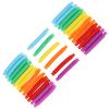 30 Pcs Pop Tubes Yellow Orange Blue Green 17mm Stretchable Bendable Pull Tube Toy view 3