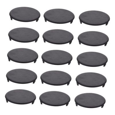 FELTECHELECTR Piggy Bank Plugs or Stoppers 20 Pack Large Size Black Plastic Round Bottom Covers for Money Saving Boxes