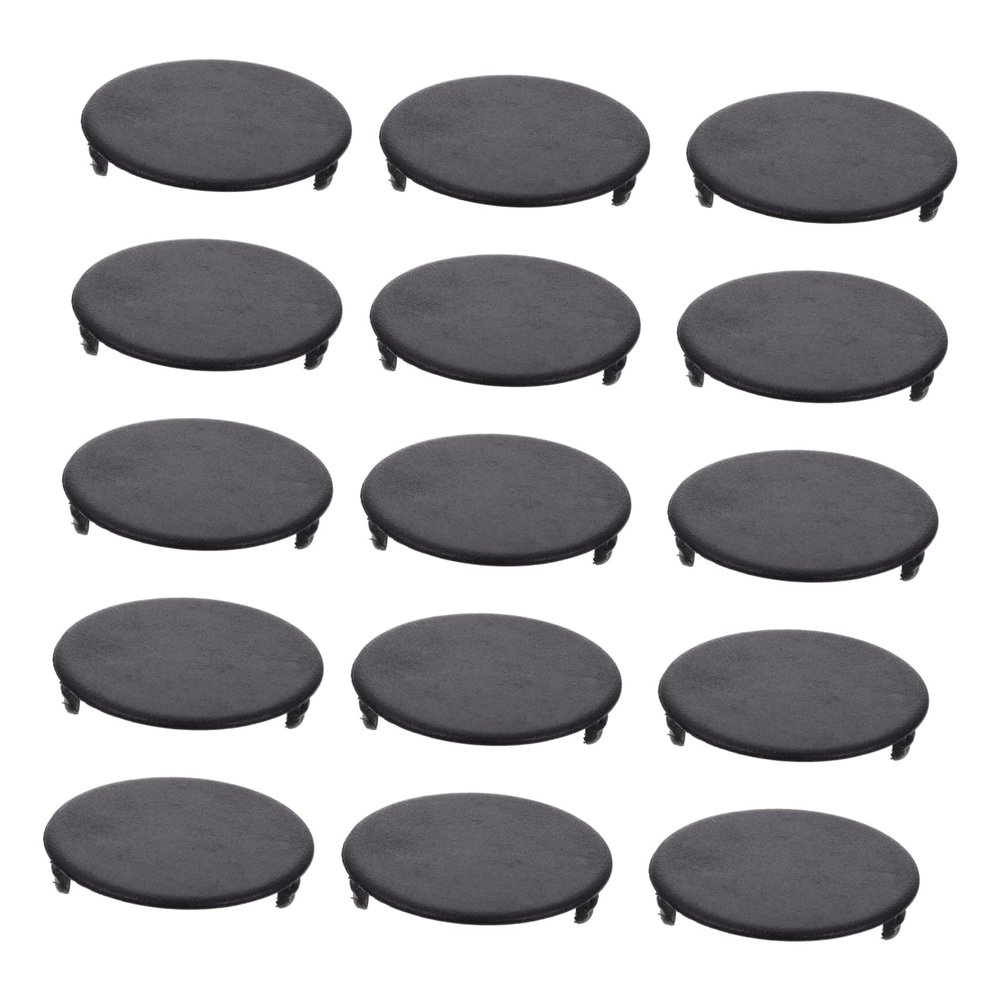 FELTECHELECTR Piggy Bank Plugs or Stoppers 20 Pack Large Size Black Plastic Round Bottom Covers for Money Saving Boxes